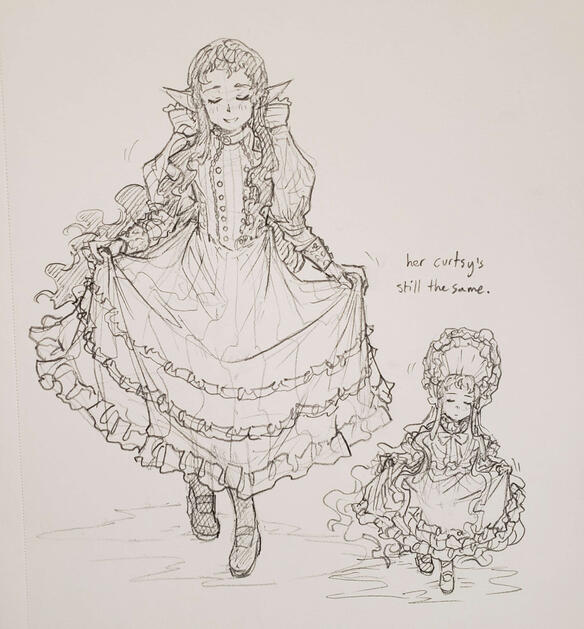 Lute Curtsy
